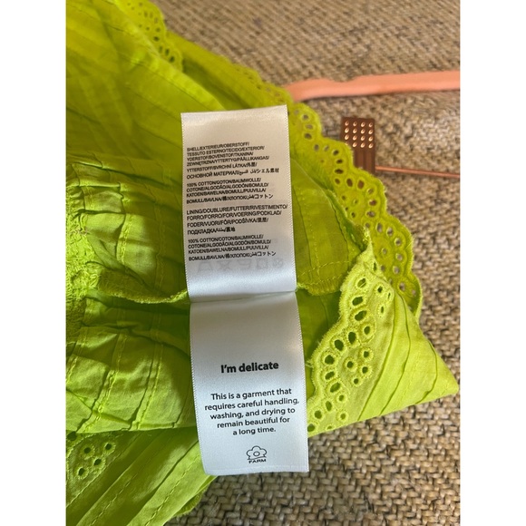 FARM Rio Neon Green Mini Skirt NWT SZ XL - Picture 10 of 15